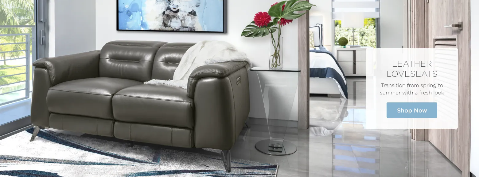 Leather Loveseats. Transition from spring to summer with a fresh look. Shop Now